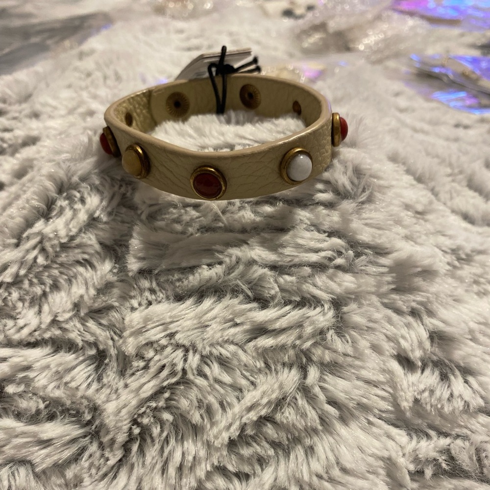 Coral Multi-Gold-Tan Treasure & Bond Bracelet
